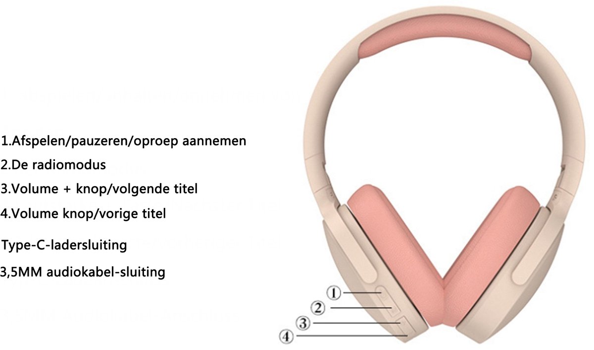 KINSI Premium Bluetooth-headset - Draadloos met Ruisonderdrukking, HD-bellen voor Crystal Clear Communicatie, Ultra-lange Batterijduur thumbnail 3