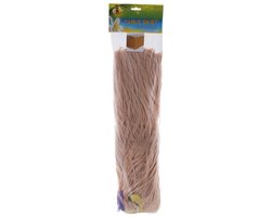 Hawaii tafelrok - naturel - 225 x 80 cm - riet - beige - tropisch feestje - met bloemen