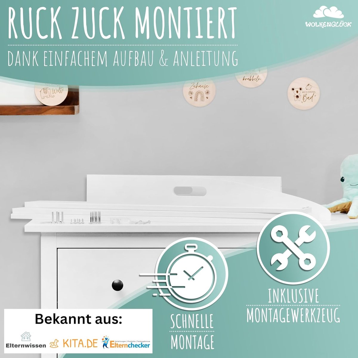 Commode Baby - Verzorgingstafel - Luiertafel - Babykamer – foto 7