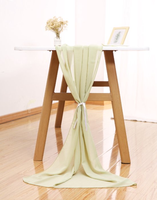 Tafelloper Katoen Dusty Pink | Gaze de Coton | Weddingdeco.nl