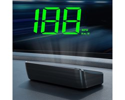 Auto Elektronica Accessoires, Digitale Snelheidsmeter, KM/H HUD GPS Hoofdweergave, Windshield Projector voor Voertuigen, Car Speedometer Display in Groen