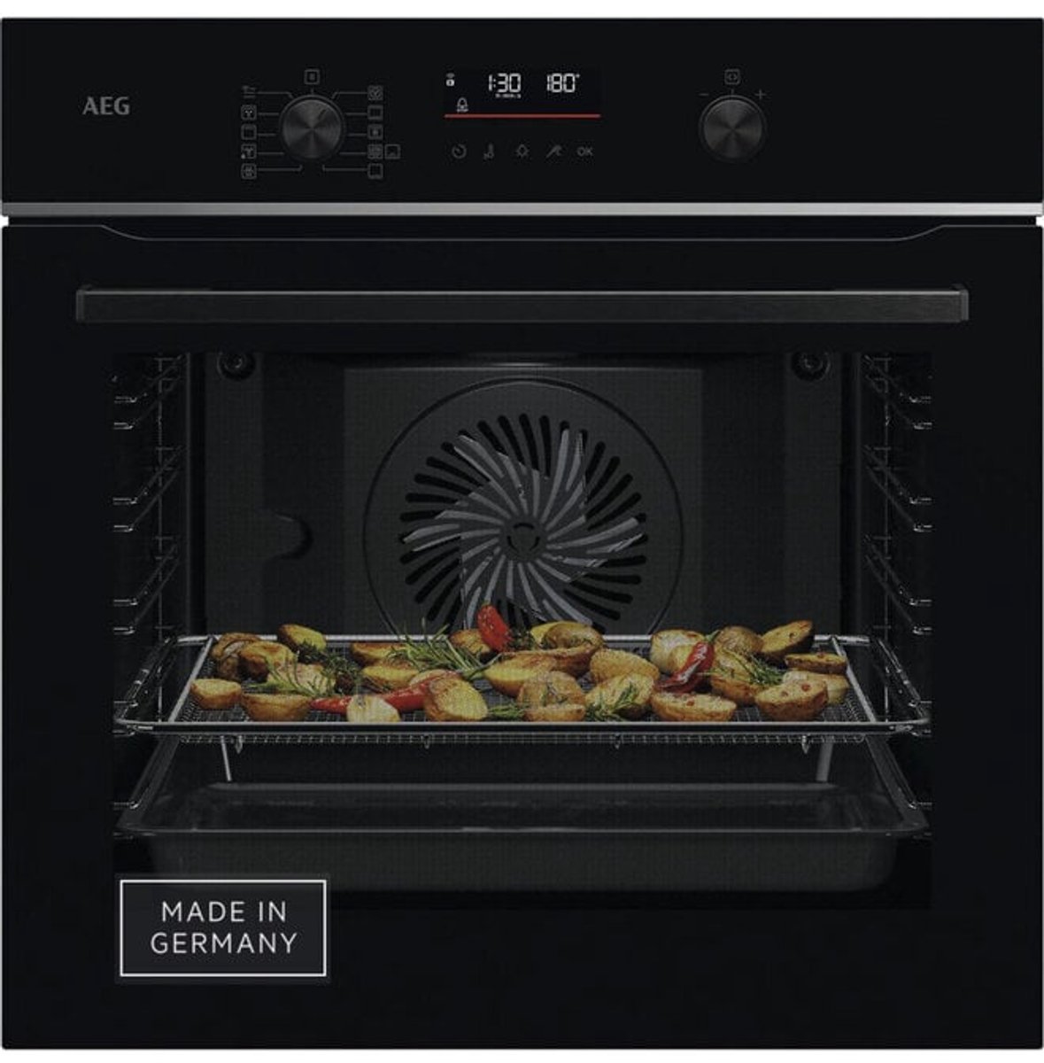 AEG TS6PB50WAB - 6000 serie - Inbouw oven - Zwart - 60 cm - Reiniging: pyrolyse