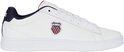 Witte K-Swiss sneaker met navy en rood K-Swiss logo