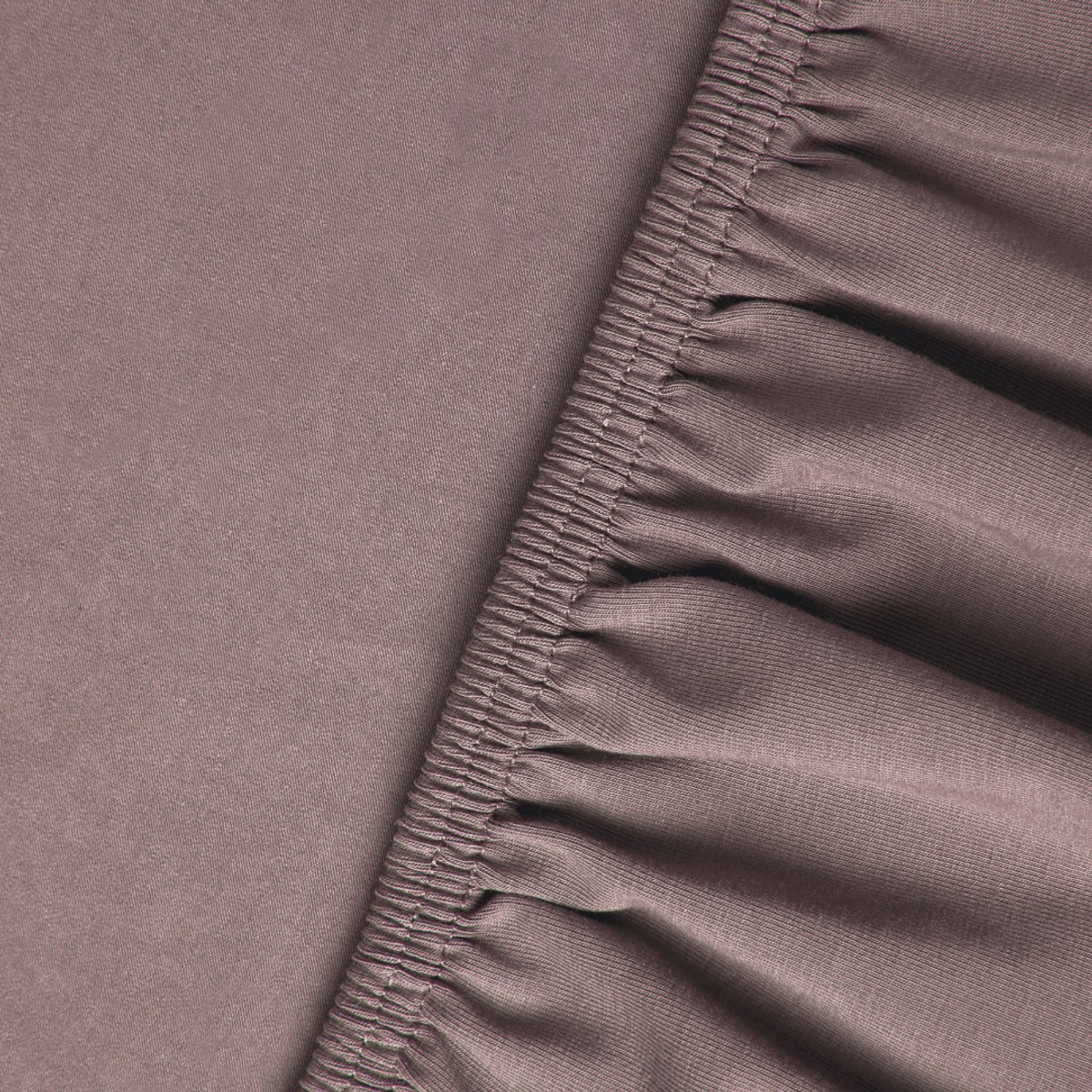 kayori Shizu Hoeslaken Jersey Stretch - 70-80x200-220cm - Matrasdikte 35cm - Rondom Elastiek - Biologisch Katoen - Strijkvrij - Mauve