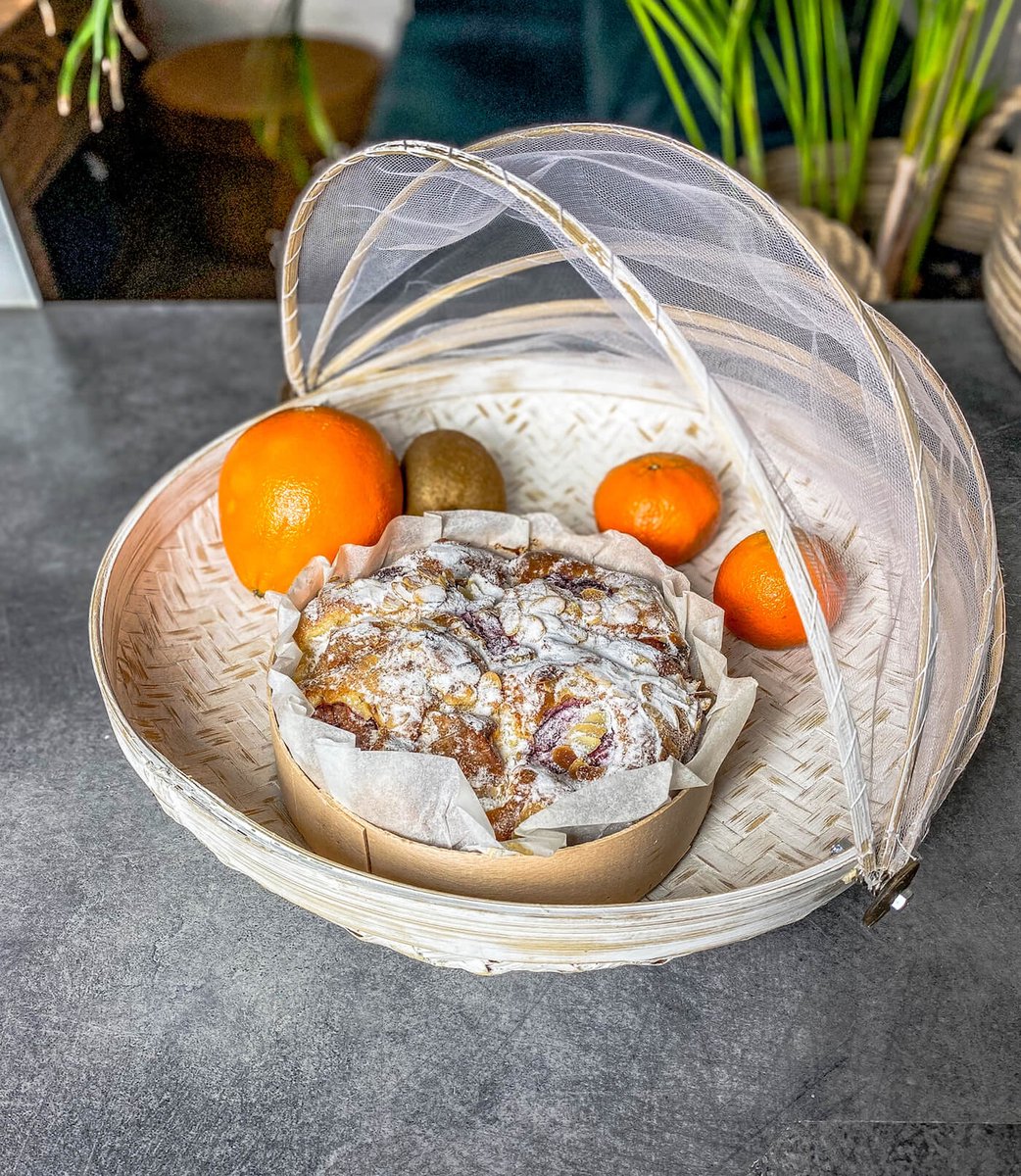 Monnarita Royal Serie - Bamboe Serveerbord - Rond - Wit