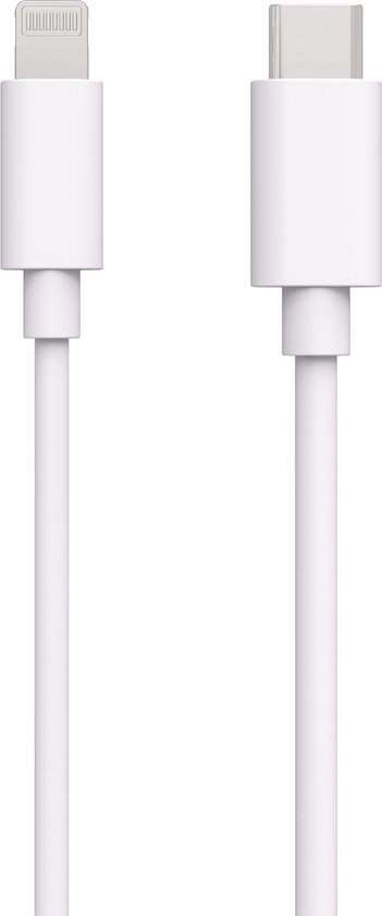 Witte USB-C naar Lightning kabel