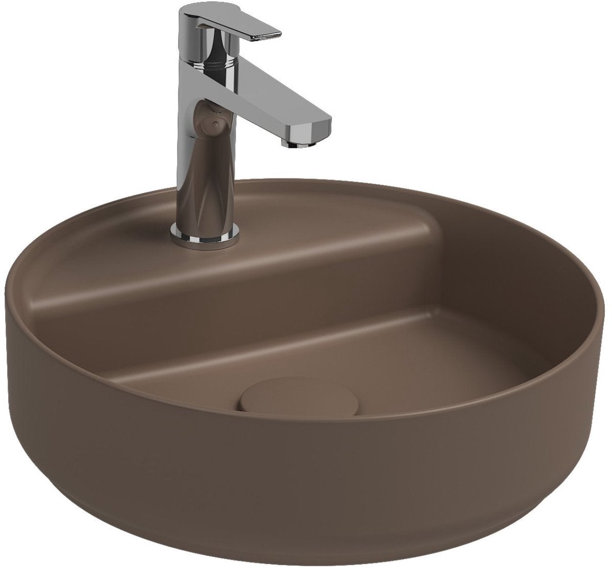 Isvea Infinity Wastafel Rond - Taupe