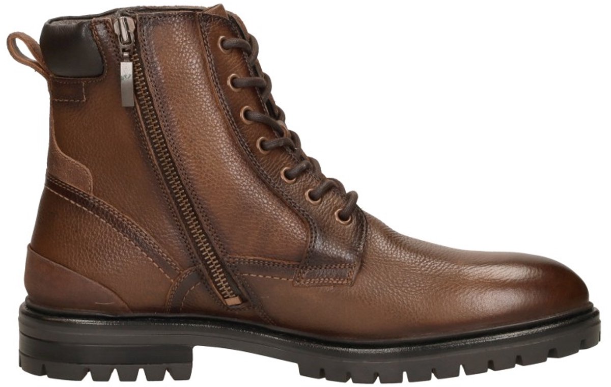 SUB55 Utha Veterschoenen Hoog - cognac - Maat 42