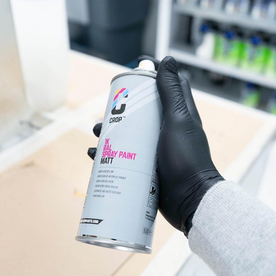 Bombe aérosol CROP RAL 2002 Vermillon - Haute brillance - 400 ml - Peinture aérosol Vermillon - 100 % grand teint - Séchage rapide - Intérieur et extérieur - RAL2002