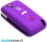 Couvre-clé Peugeot - Violet / Couvre-clé silicone / Clé de protection
