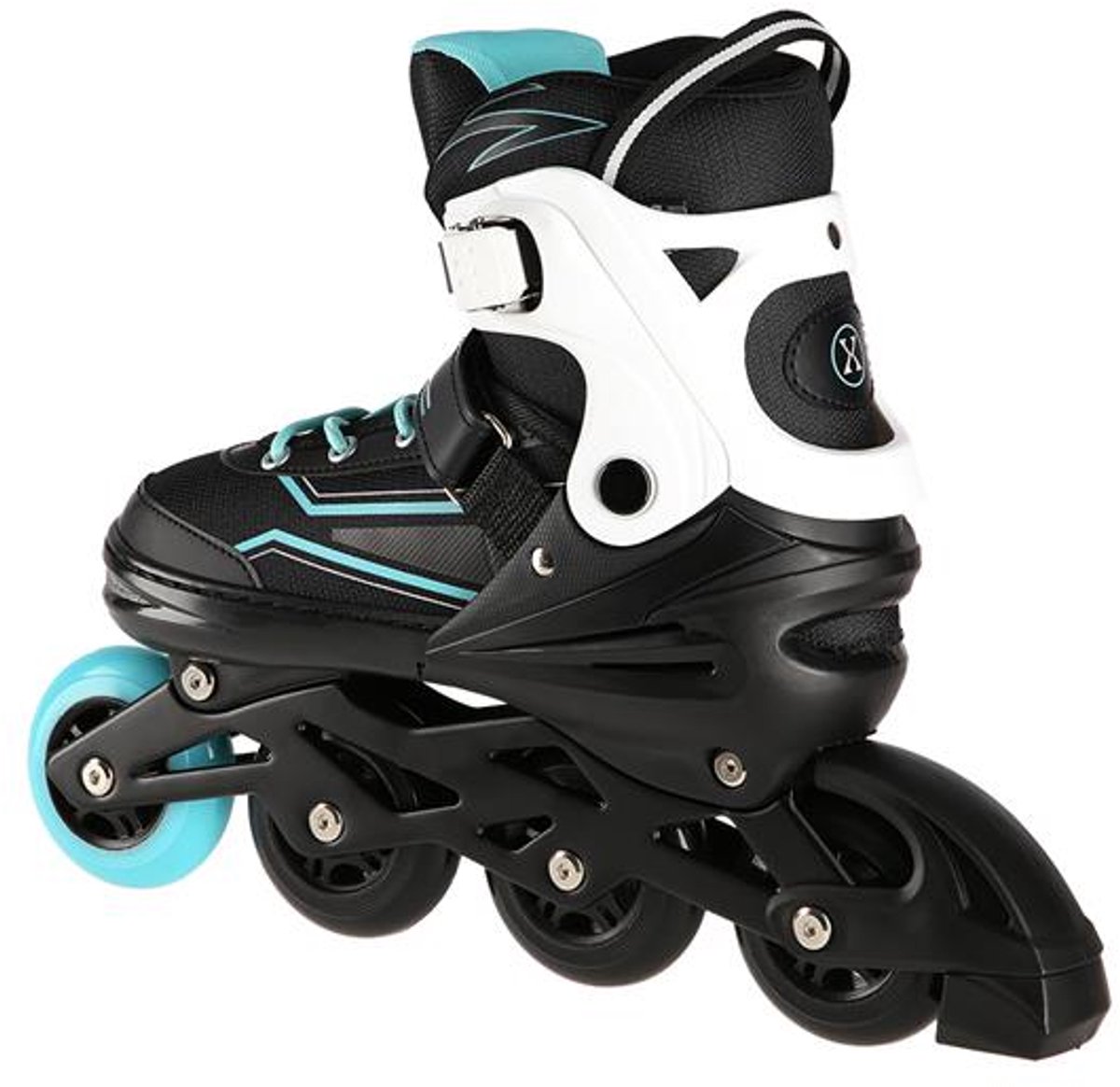 Nils Extreme NA1169A Rolschaatsen Turkis 39-42 Aluminium Frame Turquoise
