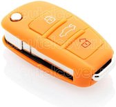 Audi SleutelCover - Oranje / Silicone sleutelhoesje / beschermhoesje autosleutel