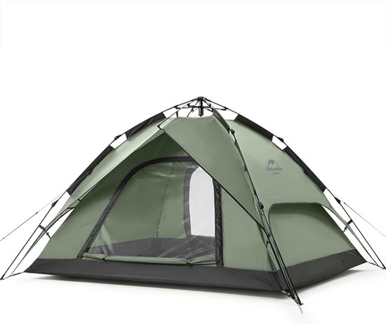 Pop-up Tent 3-4 Personen Automatische Kampeertent Frametenten Dubbeldeks Koepeltent Draagbare Familietent — afbeelding 5