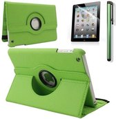 iPad Mini 4 hoes 360 graden leer groen