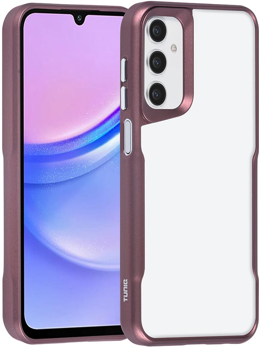 TUNIQ telefoonhoesje voor Samsung Galaxy A15 5G - Siliconen backcover - Rood