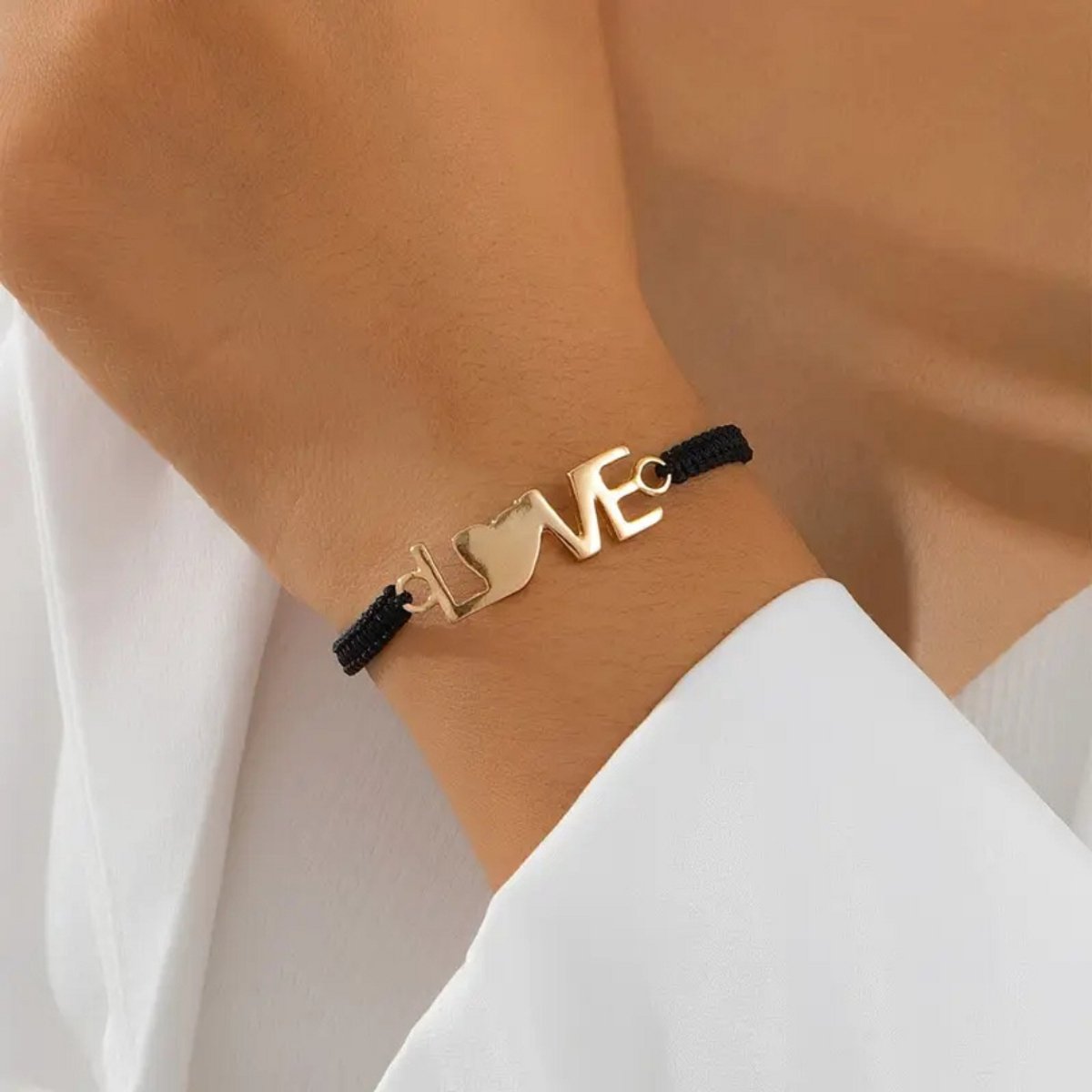 Bovista Armband - Staal - Nep Zilver - Dames - Love