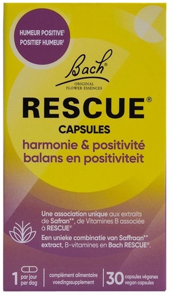Goedkoopste Bach Rescue Rescue balans & positiviteit 30 Capsules