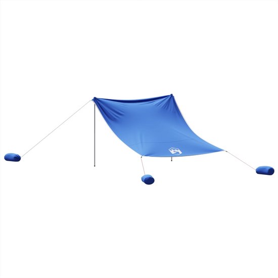vidaXL - Strandluifel - met - zandankers - 304x300 - cm - blauw van Vidaxl — afbeelding 3