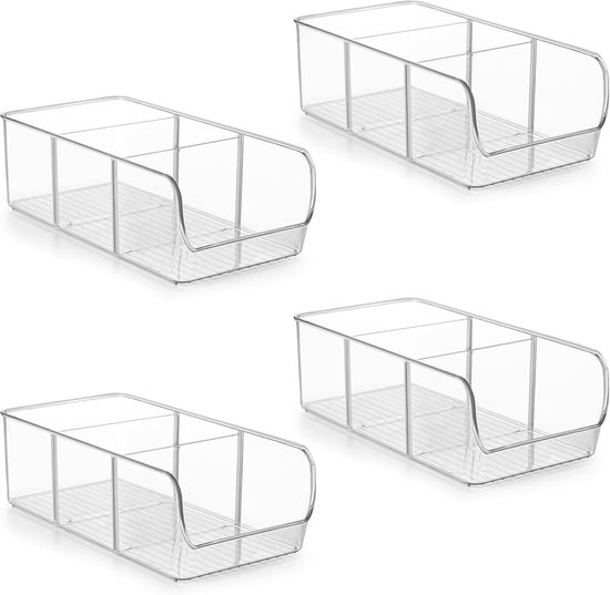 Winter Shore Acryl Organizer für Schreibtisch - 4-Teiliger Klarer Tisch