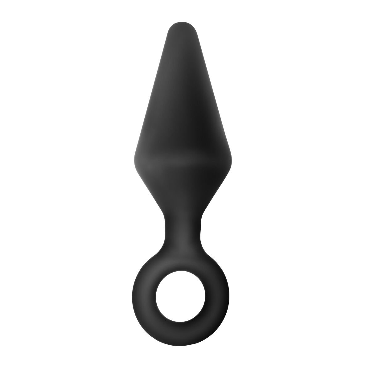 Goedkoopste Blush Buttplug Anal Adventures Platinum Silicone Loop Plug Large Black Zwart