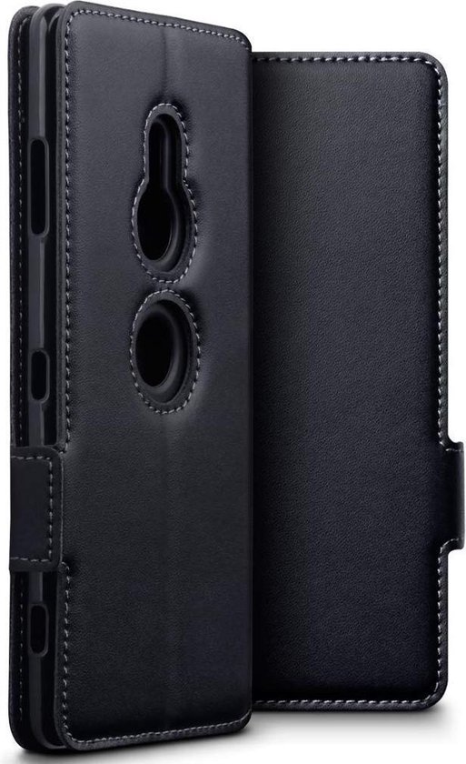 Waarschijnlijk inschakelen Discriminatie op grond van geslacht Hoesje voor Sony Xperia XZ3, MobyDefend slim-fit echt leren bookcase, Zwart  | bol.com