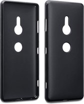 Sony Xperia XZ3 hoesje, gel case, mat zwart - GSM Hoesje / Telefoonhoesje Geschikt Voor: Sony Xperia XZ3