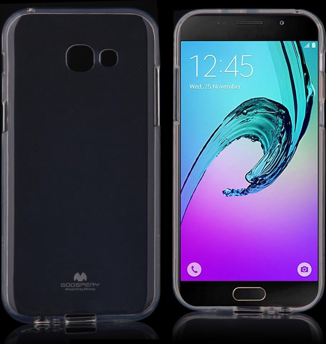 Hoesje geschikt voor Samsung Galaxy A5 (2017), Mercury Goospery gel case, doorzichtig