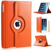 iPadspullekes Apple iPad (2017); Coque Apple iPad (2018) 360 degrés cuir orange