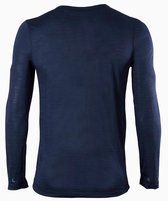 FALKE Silk Wool Longsleeved Shirt Heren 33421 - Blauw 6116 space blue Heren - M
