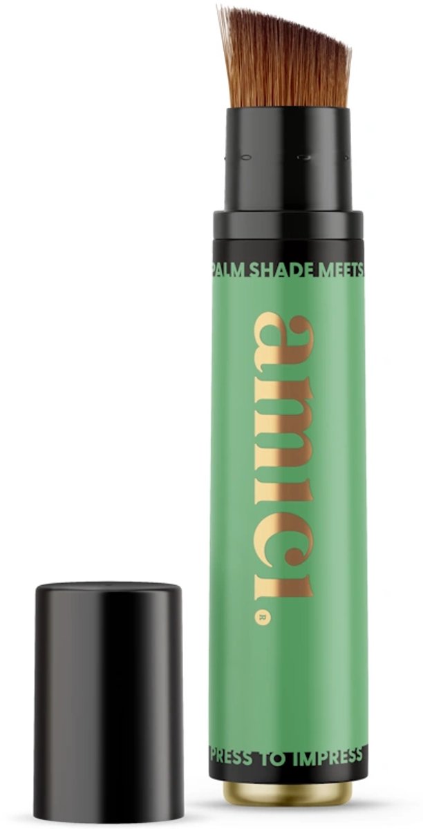 AMICI Cosmetics Refillable Brush Palm Playa - Zonnebrand kwast - Hervulbare Zonnebrandcrème Applicator - zonnebrand - zonnebrandcrème - klikpen - handsfree sunscreen - Zonnebrandcrème Applicator – Hygiënisch Smeren - zomer must have - clickpen