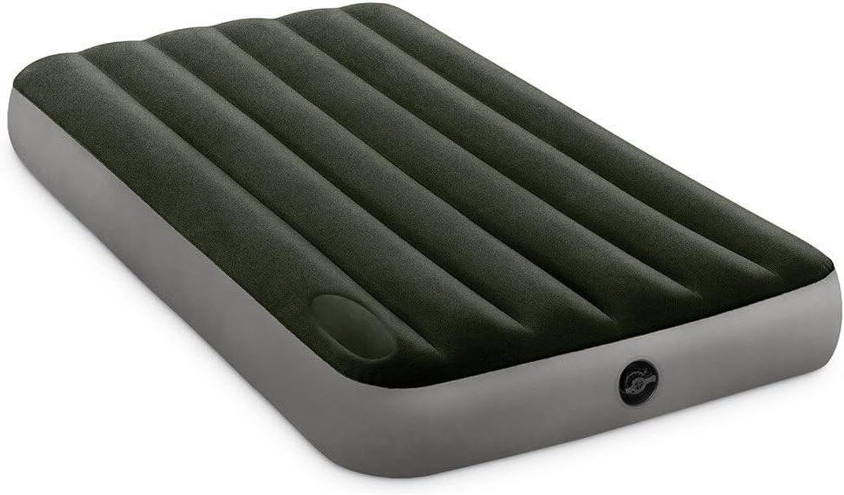 Downy Luchtbed met Ingebouwde Voetpomp - 1-Persoons 99cm x 191cm x 25cm