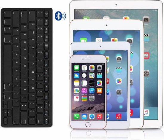 iPad draadloos bluetooth toetsenbord zwart iPad draadloos bluetooth toetsenbord zwart