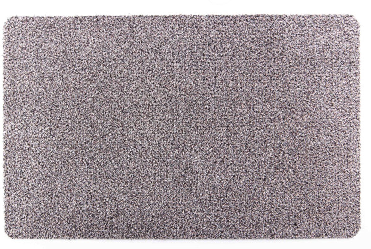 Droogloopmat kiezel 60x100cm - 9mm - Premium anti-slip deurmat - Wasbaar en droger - Deurmat binnen