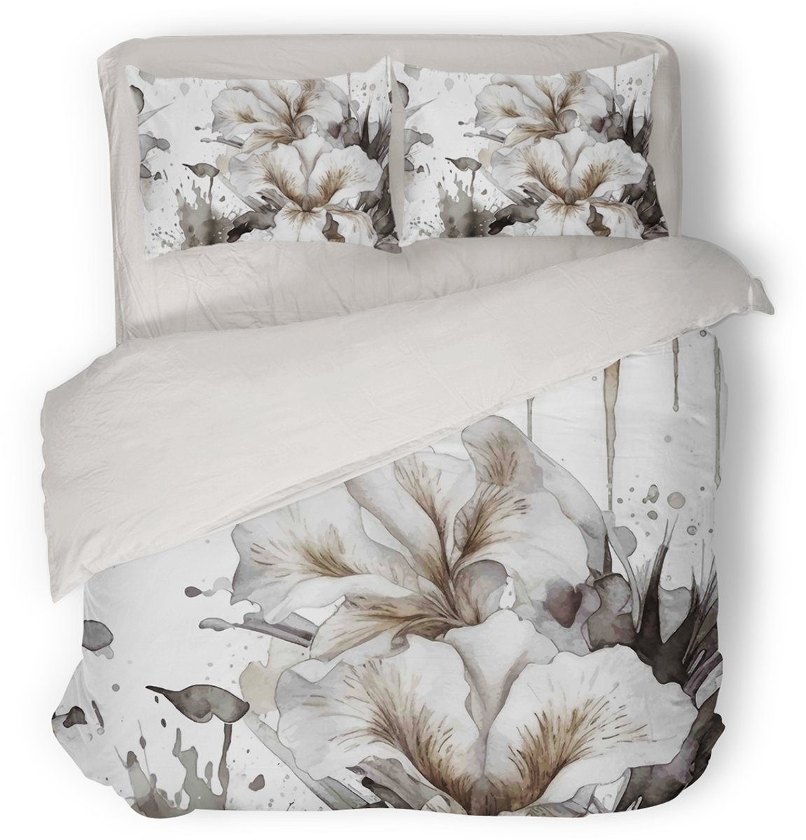 Eleganzzz Dekbedovertrek Bloom Haven - Multi - Dekbedovertrek 240x200/220cm - Micropercal - Lits Jumeaux - Dekbedovertrekken