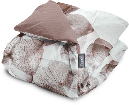 Eleganzzz Dekbedovertrek Blossom Dreams - Taupe - Dekbedovertrek 200x200/220cm - Micropercal -Tweepersoons - Dekbedovertrekken van Merkloos — afbeelding 3