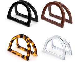 Vervangende Handtas Handvatten - 4stuks - Vervangende Doe-Het-Zelf Tashandvatten - Portemonnee Handvat - DIY Tas Maken Handvat Accessoires - Portemonnee Maken Handvat Vervanging - hengsels voor handtas