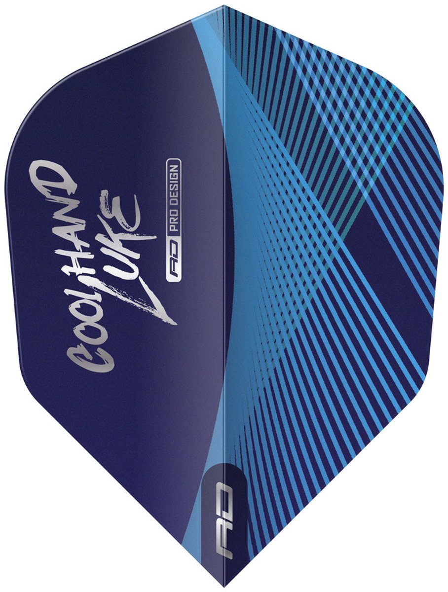 Red Dragon Luke Humphries Coolhand Hardcore Blue Silver NO6 - Dart Flights