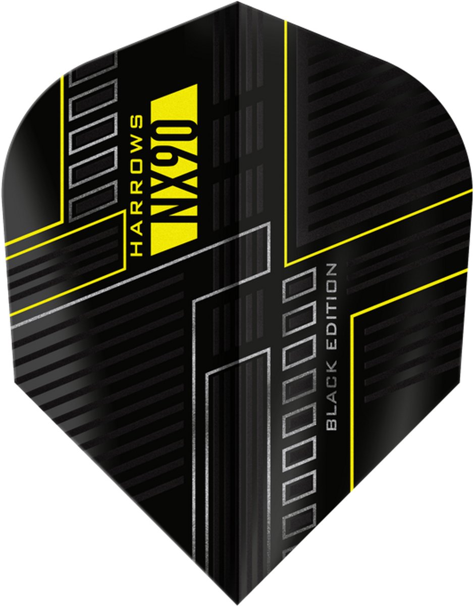 Harrows NX90 Black NO6 - Dart Flights