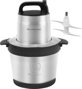 Bol.com AoraKitchen Hakmolen - 5 Liter - 2 Snelheden - Chopper - 2000W - Elektrisch - 4 RVS Messen aanbieding