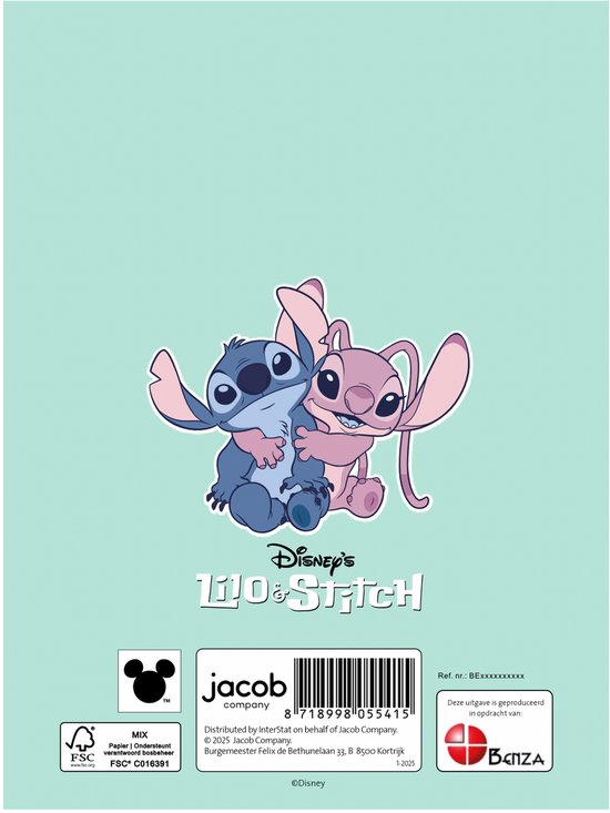 Disney Lilo & Stitch – Vriendenboek – 80 Pagina’s – Hardcover – Invulboekje voor Kinderen