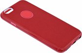 Rood Glitter TPU Hoesje iPhone 6 / 6S