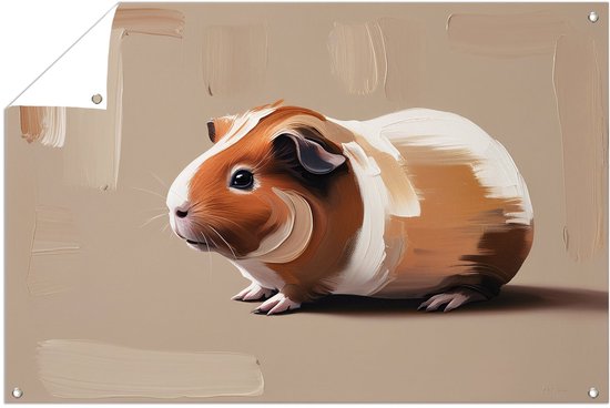 Pluche cavia knuffel bruin met wit 16 cm | Fun en Feest