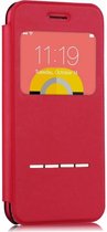 Devia Red TPU & Plastic Window Viewer Flip Cover Case iPhone 6 / 6S