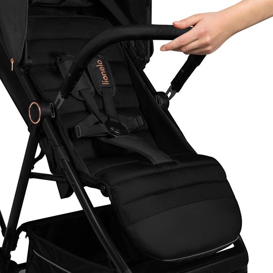 Lionelo Mira - Kinderwagen - Wandelwagen - Voor Kinderen tot 22 kg - Voorwielen 360° - Verstelbare Rugleuning & Handgreep - Waterdichte XXL Luifel met UPF50+ - 5-Puntsgordel - Grote Off-Road Wielen - Volledige Schokdemping - Compact Opvouwbaar van LIONELO — afbeelding 2