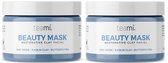 Teami Beauty Gezichtsmasker Duo – 2 Stuks met Zink & Kaolienklei | Hydraterend, Antioxidantenrijk & Herstellend | Verjongt en Balanceert de Huid