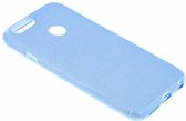 Huawei P Smart Blauw Glitter TPU Back Cover Hoesje