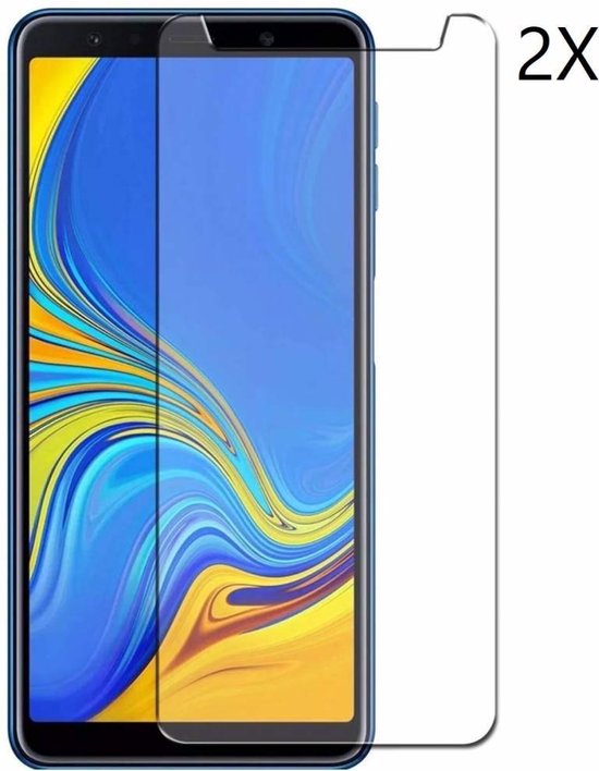2 Pack Samsung Galaxy A7 (2018) Tempered glass /Beschermglas Screenprotector