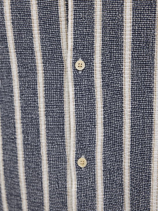 Jack & Jones Heren Overhemd JORCOBA STRIPE RESORT SHIRT SS bequem Veelkleurig XL Volwassenen