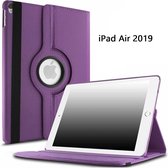 Ntech Hoes geschikt voor Apple iPad iPad Air (2019) 10.5 Draaibare Hoes - Paars
