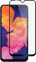 Ntech Samsung Galaxy M10 full cover Screenprotector Tempered Glass - Zwart